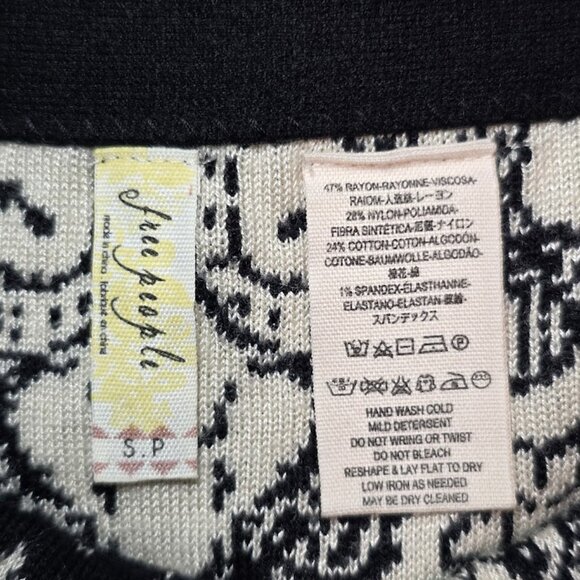 Free People Irreplaceable Knit Pencil Skirt S - Picture 6 of 9